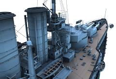 CK105-Partial Ship-Starboard Bridge-High Looking Fwd